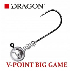 Główka jigowa DRAGON V-POINT BIG GAME 10/0 25g 3szT 990-250-100